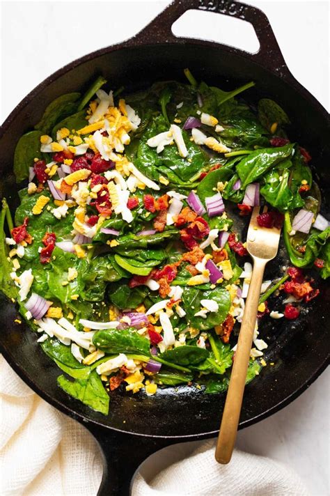 wilted-spinach-salad-ifoodrealcom image