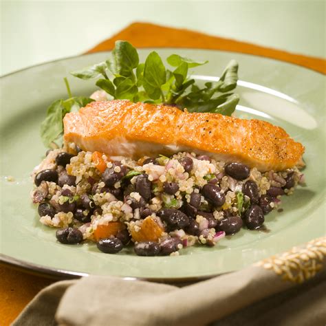 roasted-salmon-quinoa-and-black-bean-salad-bean image