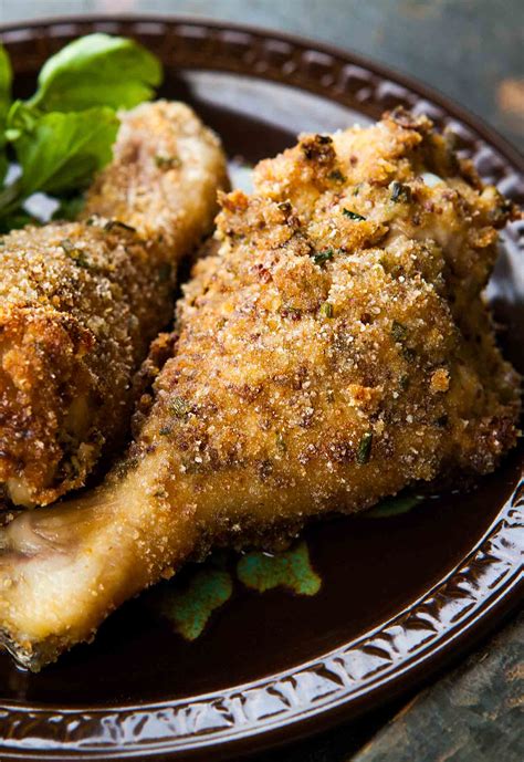 breaded-and-baked-chicken-drumsticks-recipe-simply image