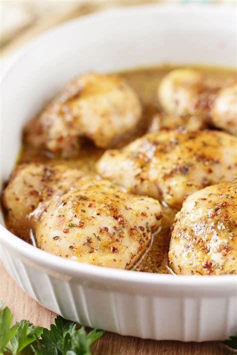 low-fodmap-maple-mustard-baked-chicken-delicious image