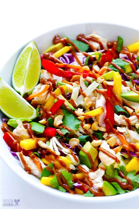 rainbow-thai-chicken-salad-gimme-some-oven image