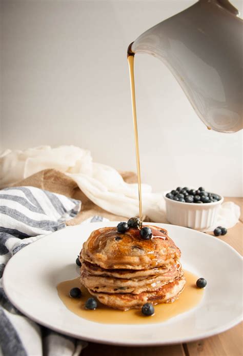 whole-wheat-yogurt-pancakes-with-blueberries image