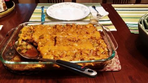 zucchini-casserole-with-ground-beef-and-cheese image
