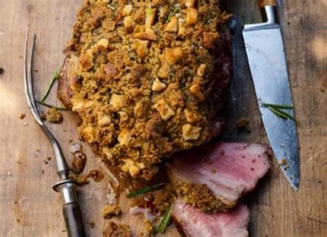 pork-roast-with-mustard-and-herb-crust image