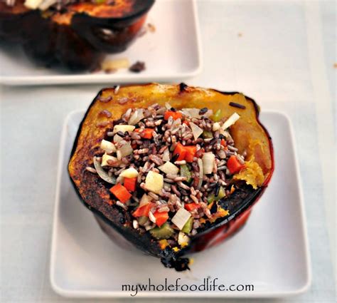 acorn-squash-stuffed-with-wild-rice-and-apples-my-whole-food image