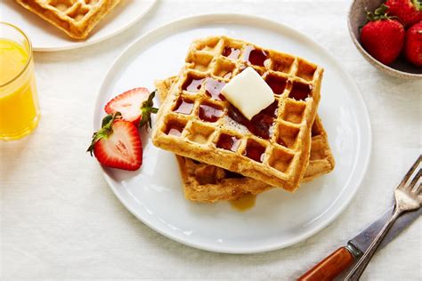 low-fat-whole-wheat-vegan-waffles-recipe-the-spruce image