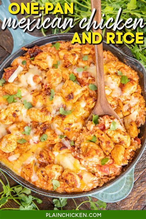 one-pan-mexican-chicken-rice-plain-chicken image