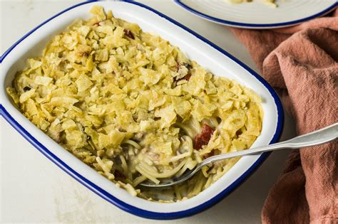 tuna-spaghetti-casserole-recipe-the-spruce-eats image