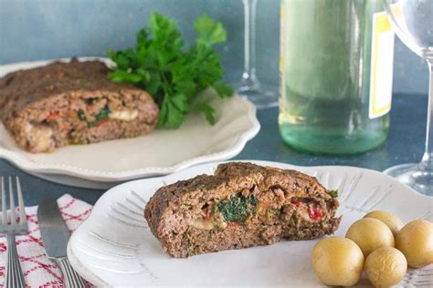 low-fodmap-stuffed-meatloaf-with-spinach image