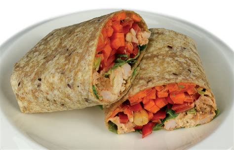 chicken-satay-wrap-healthy-food-guide image