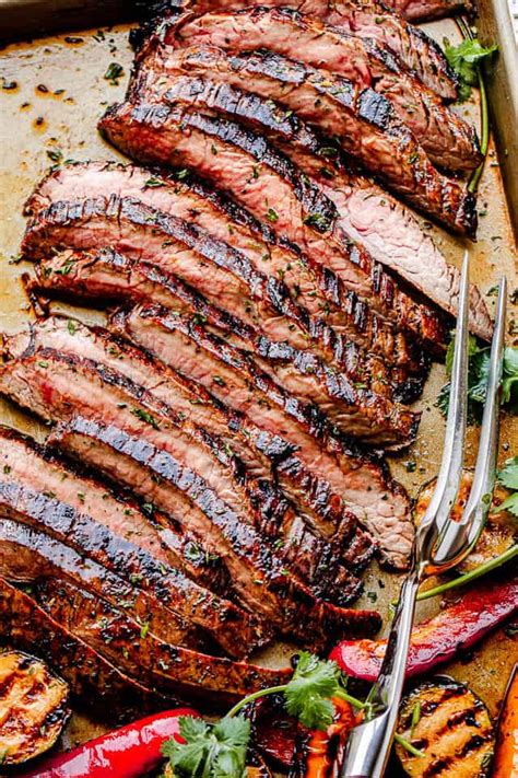 grilled-flank-steak-with-bleu-cheese-butter-easy image