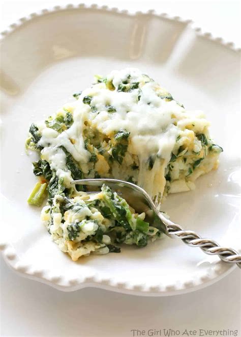 spinach-parmesan-rice-bake-the-girl-who-ate-everything image