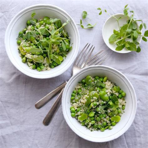 salad-of-the-month-quinoa-fava-beans-and-peas image