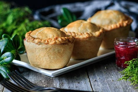 leftover-turkey-cranberry-mini-pies-savor-the-flavour image