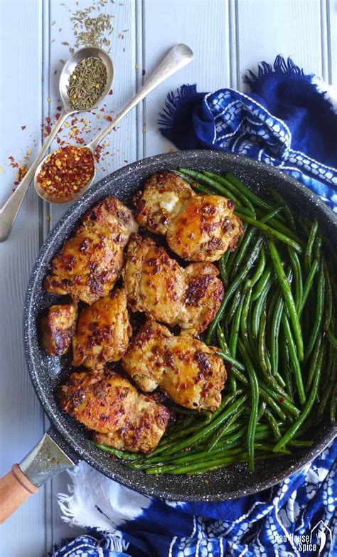 spicy-cumin-chicken-thighs-with-green-beans-red-house image