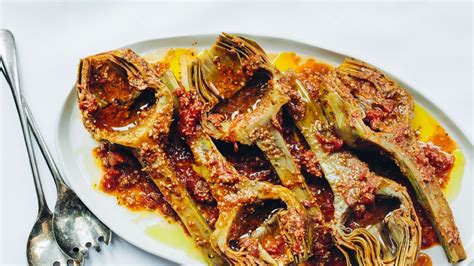 braised-artichokes-with-tomatoes-and-mint image