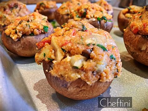 baby-bella-stuffed-mushrooms-cheftini image