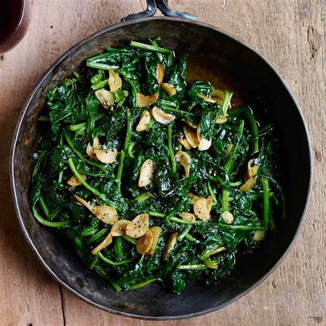 sauted-spinach-with-lemon-and-garlic-olive-oil image