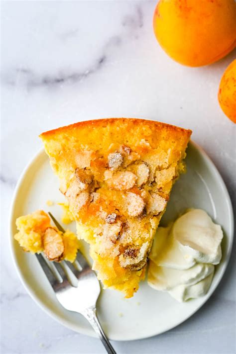 apricot-cake-with-sugared-almonds-garlic-zest image