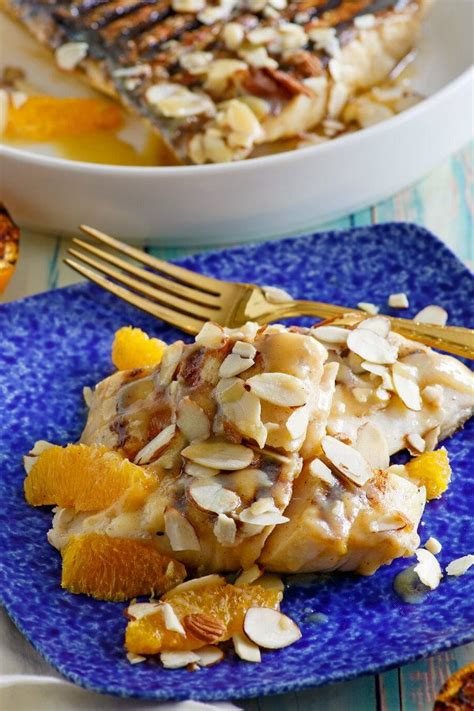 grilled-snapper-with-orange-almond-sauce-recipe-girl image