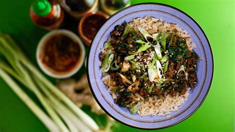 korean-style-beef-bowl-with-brown-rice-recipe-rachael image