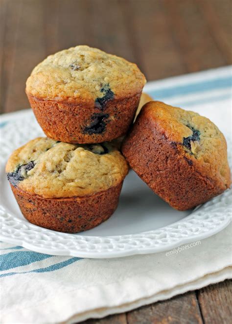 banana-blueberry-muffins-emily-bites image