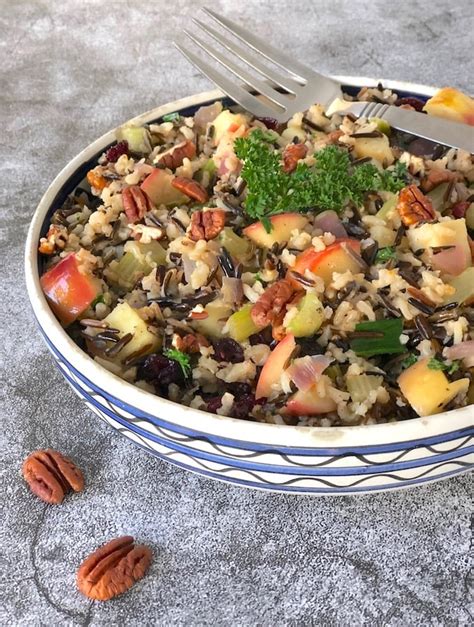 wild-and-brown-rice-pilaf-with-apples-and-pecans image