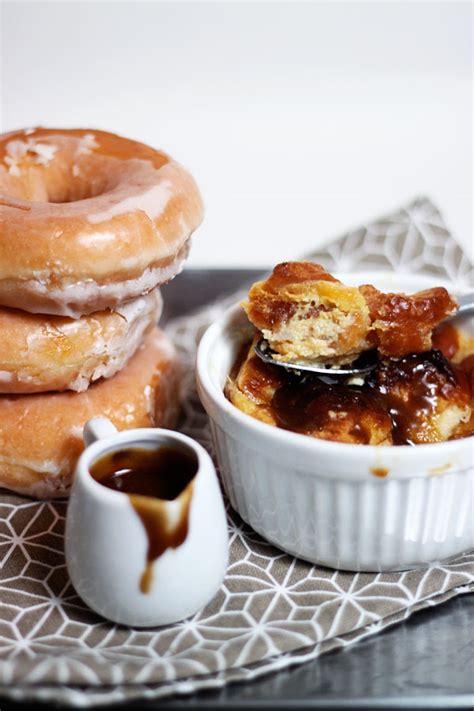 krispy-kreme-bread-pudding-with-bourbon-sauce image