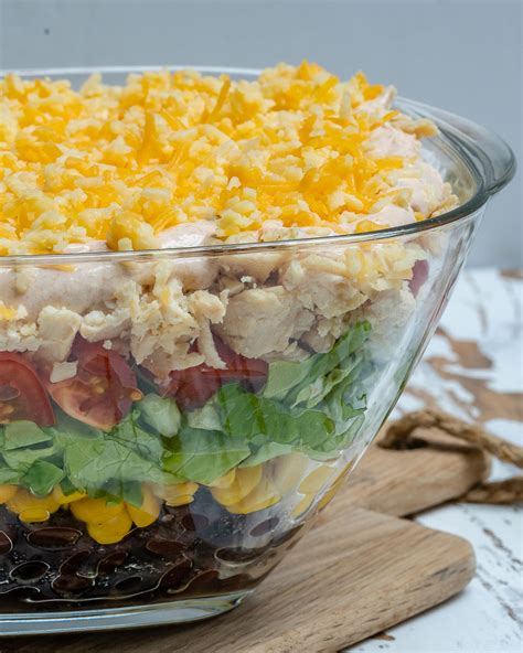 seven-layer-chicken-taco-salad-clean-food-crush image