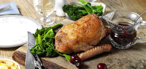 roast-duck-with-a-cherry-and-red-wine-sauce image