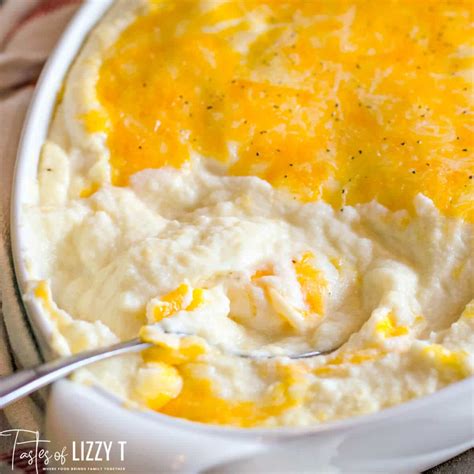cheesy-mashed-cauliflower-bake-recipe-easy-low image