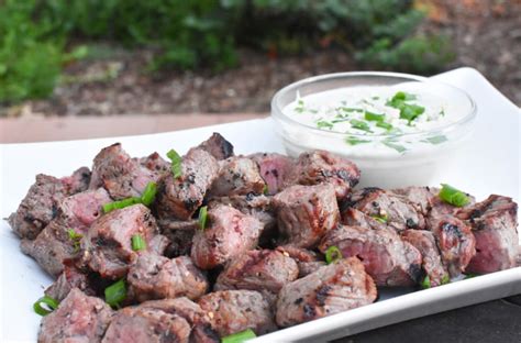steak-bites-with-creamy-blue-cheese-camp-food image