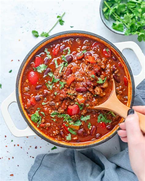 easy-homemade-beef-chili-recipe-healthy-fitness image