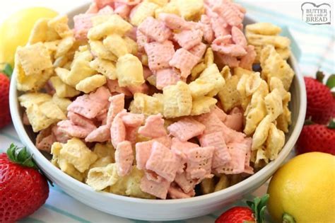 strawberry-lemonade-chex-mix-butter-with-a image
