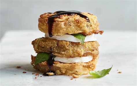 oven-fried-green-tomato-caprese-stacks-are-a-spring image
