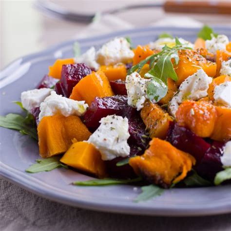 roasted-beet-sweet-potato-with-goat-cheese-salad image