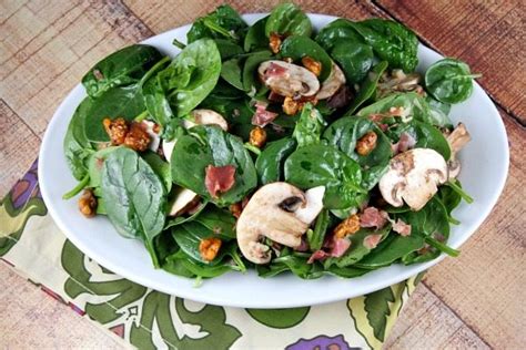 spinach-salad-with-hot-prosciutto-dressing-recipe-girl image