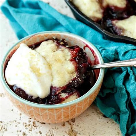 cherry-blueberry-slump-old-fashioned-fruit-dessert image