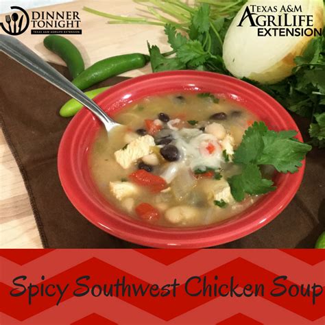 spicy-southwest-chicken-soup-texas-am-university image
