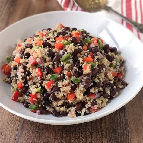 spicy-quinoa-and-black-bean-salad-healthier-dishes image