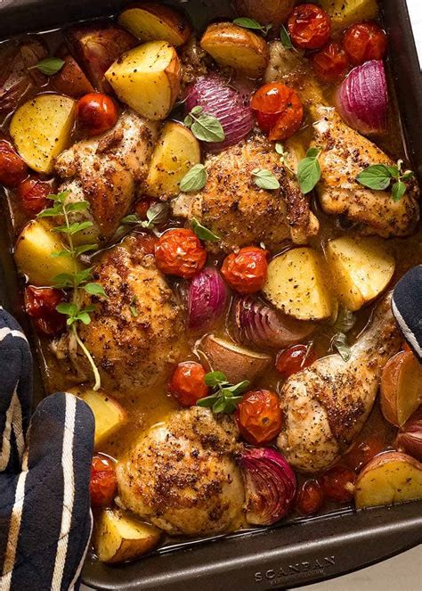 mediterranean-baked-chicken-dinner image