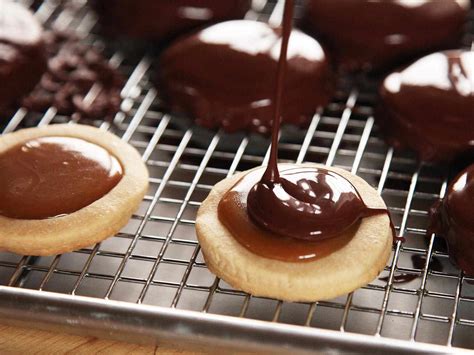 chocolate-covered-caramel-filled-shortbread-cookies image
