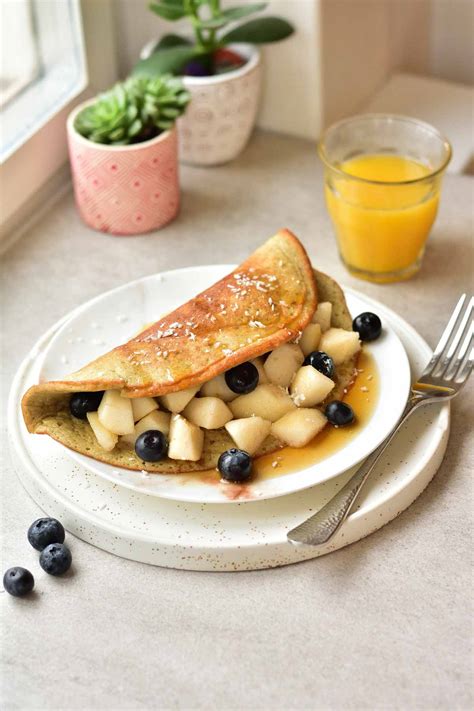 fluffy-banana-omelette-3-ingredient-super-easy-breakfast image