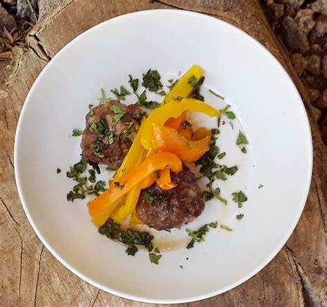 easy-baked-meatballs-and-peppers-for-two-simple image
