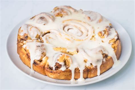 cinnamon-rolls-with-vanilla-frosting-recipe-the-spruce image
