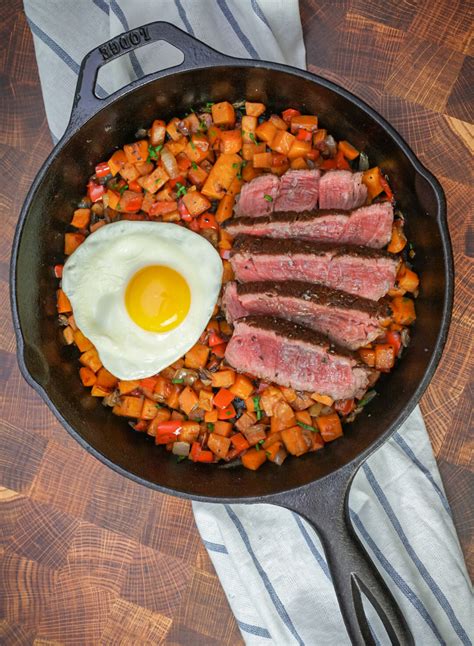 steak-and-sweet-potato-hash-couple-in-the-kitchen image
