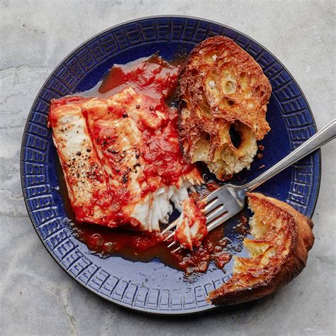 spiced-tomato-braised-fish-recipe-bon-apptit image