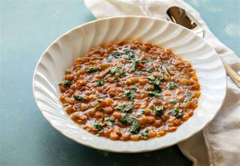 pressure-cooker-greek-lentil-soup-recipe-macheesmo image