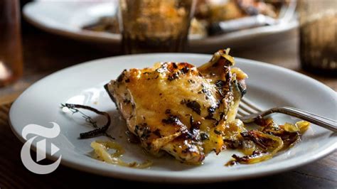 tarragon-chicken-with-sherry-vinegar-onions-youtube image