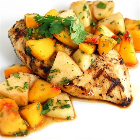 grilled-chicken-with-peach-and-apple-salsa image